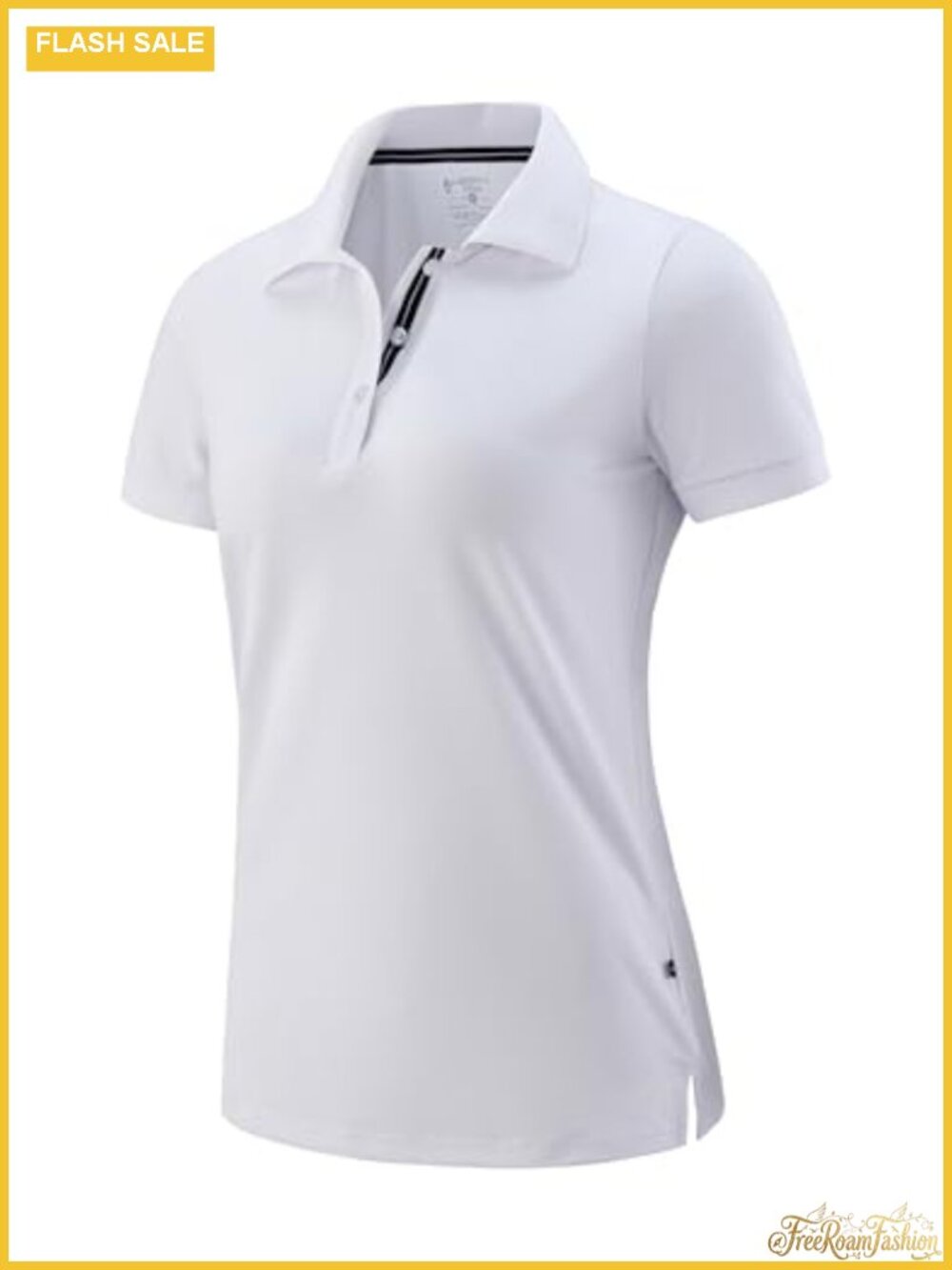 Women's Athletic Polo Short Sleeve Moisture Wicking Golf Tennis Shirt